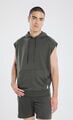 Chaleco Hoodie Relaxed,OLIVO
